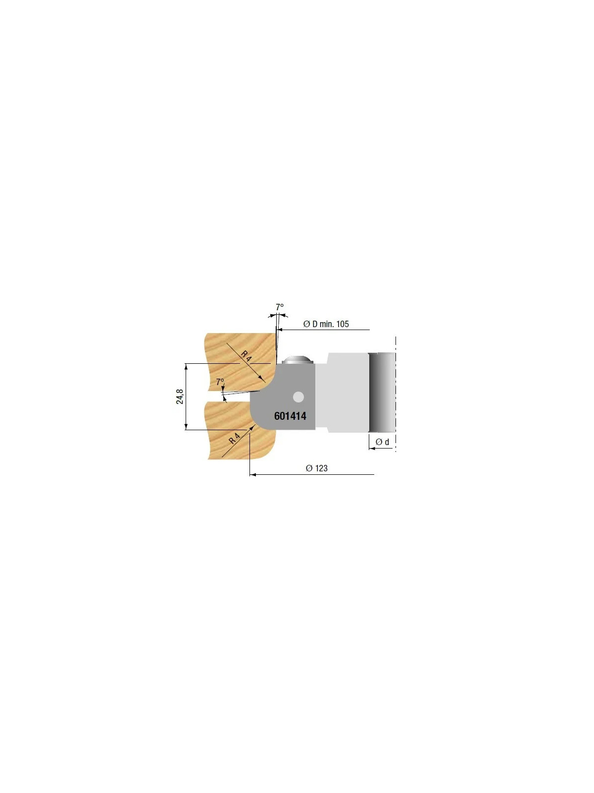 Hol bol kwart rond freeskop (inclusief R4-6-8 mm)  Asgat 30mm Stark | JVL-Europe
