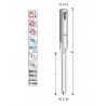 Watersleuffrees D6 L45  S8mm voor kunststof en aluminium | Titman Tools