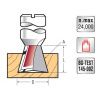 Dovetail bit 10° Z2 D12 L10 GL46 S8mm | Titman Tools